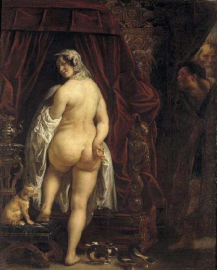 Jacob Jordaens King Candaules of Lydia Showing his Wife to Gyges China oil painting art